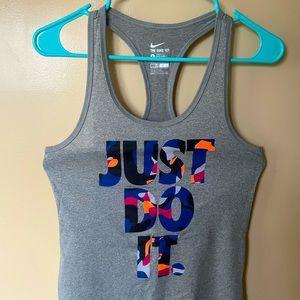 Nike training Tank | Color: Grey | Size: S |